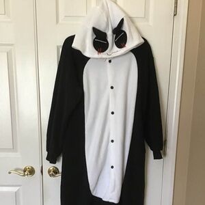 Adult Pajama Redeye Panda Costume - HALLOWEEN or wear around the house